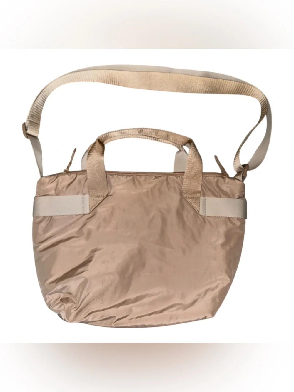 Addidas Originals Puffer Shopper Tote Bag in Magic Beige Color #B